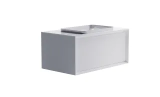 Тумба с раковиной Astra-Form Фрейм 4631177713910 90 см белый матовый