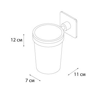 Подстаканник FIXSEN Square одинарный (FX-93106)