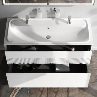 Тумба под раковину Am.Pm Func M8FFUX1202WM подвесная белая матовая 120  см