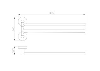 Вешалка для полотенец Wonzon & Woghand Easy WW-8141 хром