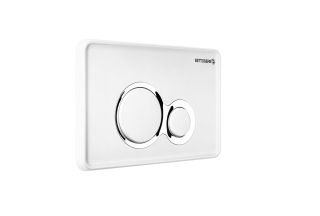 Клавиша смыва BETTOSERB 40006458 белый глянец+хром глянец DUO