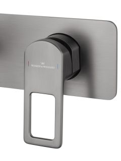 Встраиваемый смеситель для раковины Wonzon & Woghand Frame WW-88869010-BGM тёмный графит