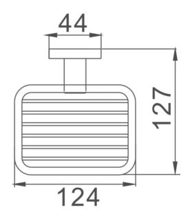 Мыльница Haiba HB8602-1 хром