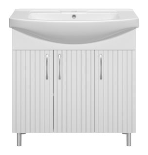 Напольная тумба под раковину Misty Изео 85см белый