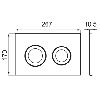 SET Инсталляция Sava Fix Slim+клавиша смыва белый глянец + хром глянец квадр. SMART