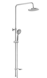 Душевая стойка Swedbe Calypso 5058 без смесителя хром/светло-серый