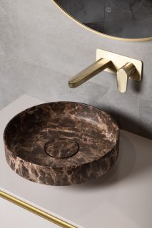 Раковина накладная Armadi Art Sole Corian 801-ED 40 см Emprador