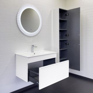 Тумба с раковиной Comforty Мадрид 00-00017865 81 см белый