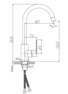 Смеситель для кухни Haiba HB71505 хром