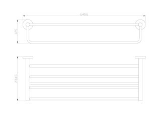 Полка для полотенец  Wonzon & Woghand Easy WW-8181 хром