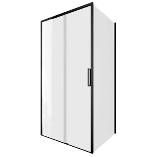 Душевой уголок Aquanet Pleasure Evo AE65-110x90-BT 324133 110x90 см профиль чёрный матовый стекло прозрачное