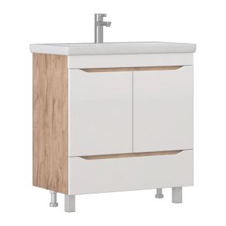 Тумба под раковину напольная Vigo Grani 286 80 см дуб золотой