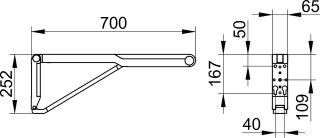 Поручень Keuco AXESS 35003010751 хром