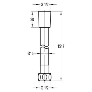 Держатель для душа Swedbe Terracotta Art 2528 тёмная бронза
