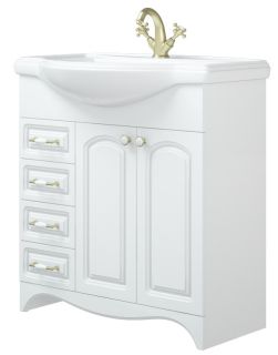 Тумба под раковину Corozo Классика 80см белый SD-00000351