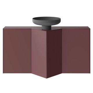 Тумба-модуль под раковину со столешницей без боковин Kerama Marazzi Caravan KMCACb50MMp0 50 см марокканский гранатовый