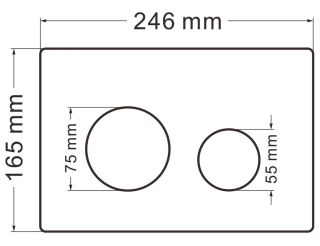 Кнопка смыва ABBER AC0121MMG золото матовое