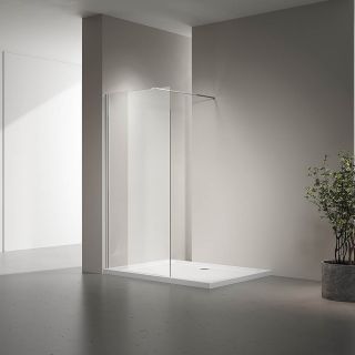 Душевая перегородка Veconi Korato KR-72, 800x2000, хром, стекло прозрачное