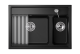 Мойка кухонная Granula Kitchen Space 7302, ЧЁРНЫЙ
