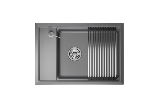 Мойка кухонная Granula Kitchen Space 7305, АЛЮМИНИУМ