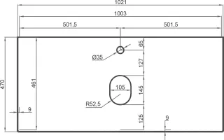 Столешница La Fenice Granite FNC-VS03-TER-100 100 см