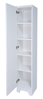 Напольный шкаф - пенал Misty Лейла 35см левый белый