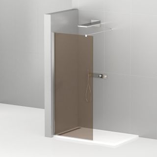 Душевая перегородка CEZARES LIBERTA-L-1-80-120-BR-Cr кронштейн 120см