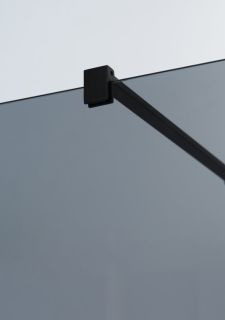 Душевая перегородка CEZARES LIBERTA-L-1-90-120-GR-NERO кронштейн 120см