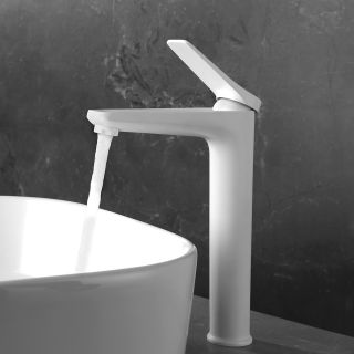 Смеситель для раковины Lemark Bronx LM3709MW с донным клапаном белый