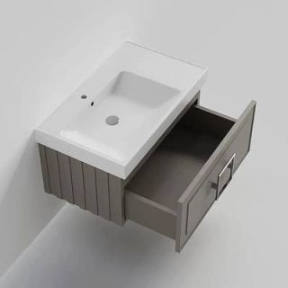 Тумба под раковину La Fenice Cubo FNC-01-CUB-C-80 бежевая 80 см