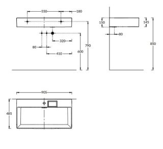 Раковина Kerama Marazzi Logica LO.wb.90.1 90 см белый