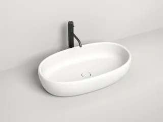 Накладная раковина Salini Luce S-Stone 110721M 69см белый матовый