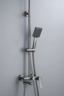 Душевая система Knotlor KN-62/GM, вороненая сталь