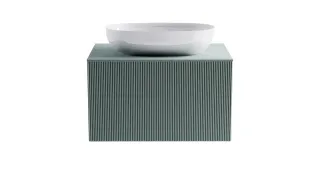 Тумба с раковиной Astra-Form М-40 4631177714771 80 см зелёный матовый