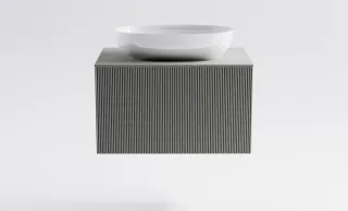 Тумба с раковиной Astra-Form М-40 4631177714702 70 см серый матовый