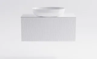 Тумба с раковиной Astra-Form М-40 Slim 4631177714634 90 см белый матовый