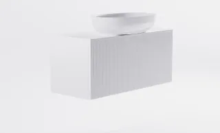 Тумба с раковиной Astra-Form М-40 Slim 4631177716133 100 см белый матовый