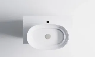 Тумба с раковиной Astra-Form М-40 Slim 4631177714504 70 см серый матовый