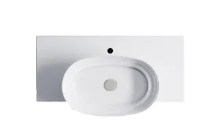 Тумба с раковиной Astra-Form М-40 Slim 4631177714641 100 см зелёный матовый