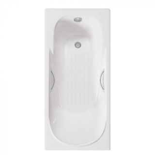 Ванна чугунная Delice Maestro DLR230646R-AS 200х85 с отверстиями под ручки и антискользящим покрытием