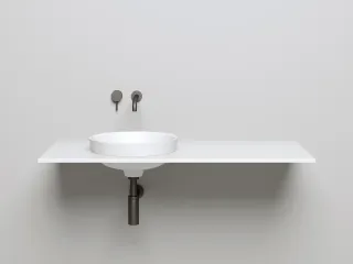 Полувстраиваемая раковина Salini Marea 03 S-Stone 1802203MRH 42см RAL снаружи