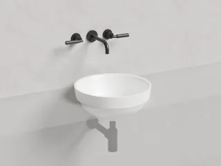 Полувстраиваемая раковина Salini Marea 03 S-Stone 1802203MRH 42см RAL снаружи