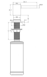 Дозатор для кухонной мойки Milacio MCU.933.CR хром