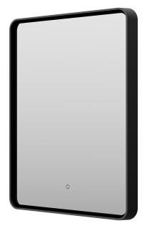 Зеркало с подсветкой Brevita Mercury MER-Rett6-060/80-black 60см чёрный