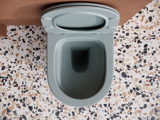 Подвесной унитаз Ceramica Nova Balearica CN6000MH безободковый антрацит матовый