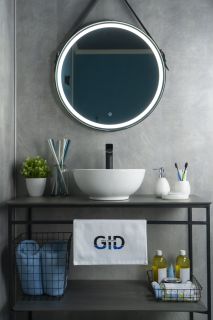 Раковина Gid N9002 51102 накладная белая 38.5x38.5x15