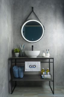 Раковина Gid N9002 51102 накладная белая 38.5x38.5x15