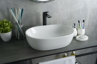 Раковина Gid N9026b 51113 накладная белая 48x35x13.5