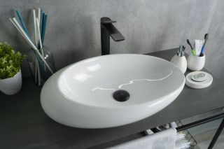 Раковина Gid N9050 51167 накладная белая 59x37x14