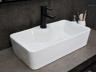 Раковина Gid N9092 51202 накладная белая 55x31x14